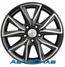 Диск 7x17 5x114.3 ET50 D67.1 Khomen Wheels KHW1706 (CX-5/Seltos/Optima) Black-FP